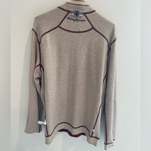 Tommy Bahama Reversible 100% Cotton long sleeves Sweatshirt size Medium - Picture 8 of 12